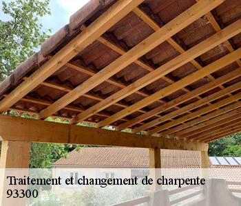 Traitement et changement de charpente  93300